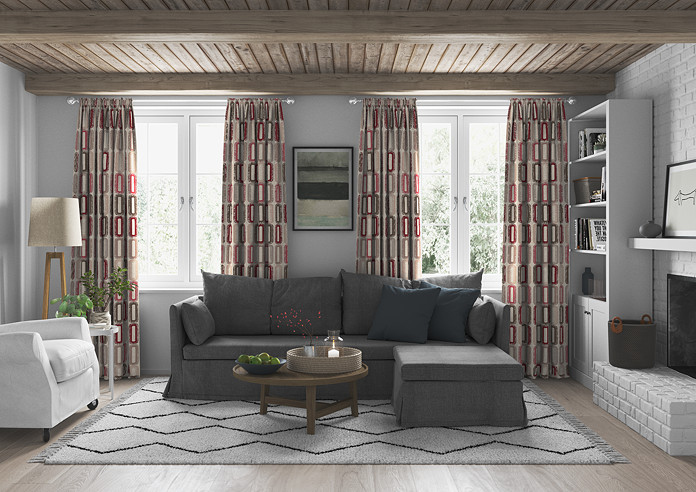 Soho, Rosso - Made to Measure Curtains - Image 5